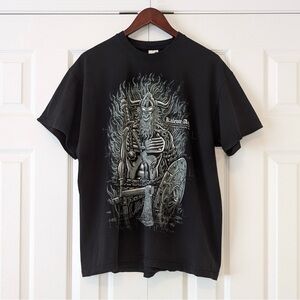 100% Cotton 90s Vintage Heavy Cotton Fruit of the Loom XL Men’s Viking T-Shirt
